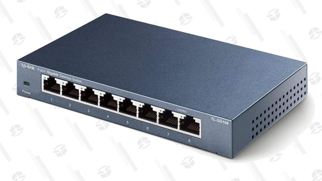 Eight-Port TP-Link Unmanaged Ethernet Switch | $17 | Amazon | Clip coupon on page
